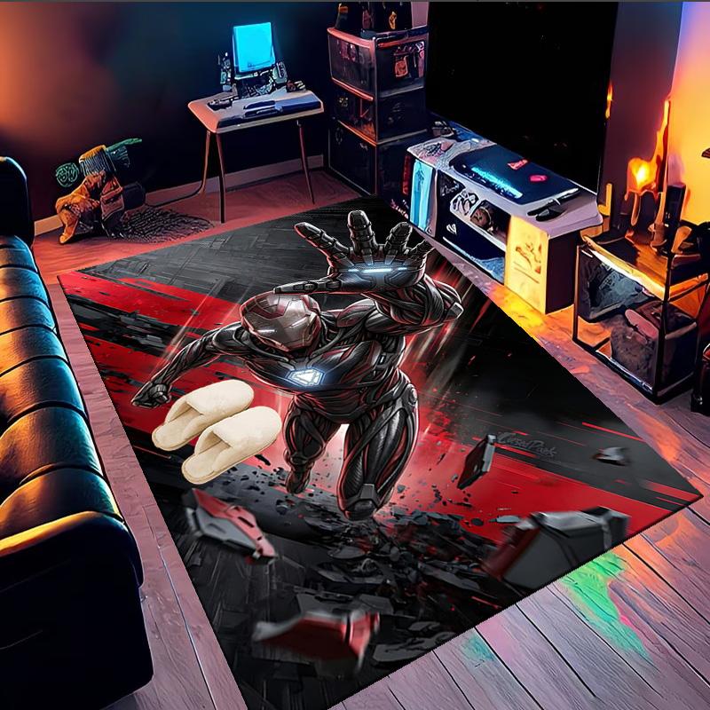 Iron In Action Area Rug Suitable for Indoor And Outdoor,Carpets for Kitchens, Homes, Offices, Living Rooms,Home Decor,Christmas Gift