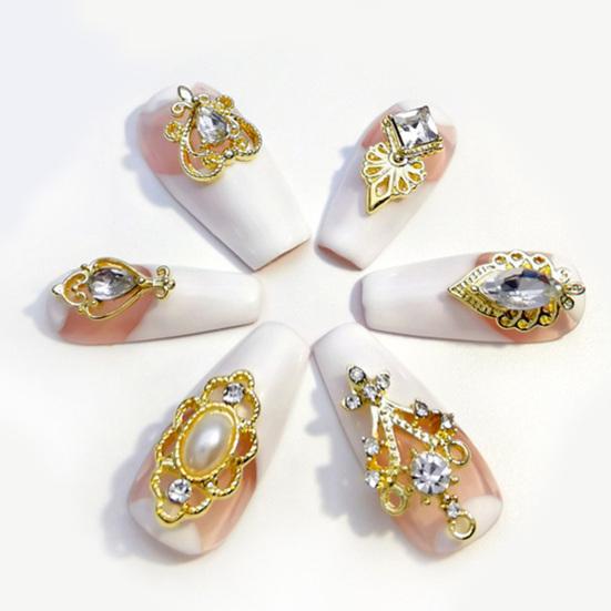 10 шт. декоративные долговечные великолепные ретро роскошные искусственные кристаллы стиль нейл-арта подвески аксессуары для ногтей