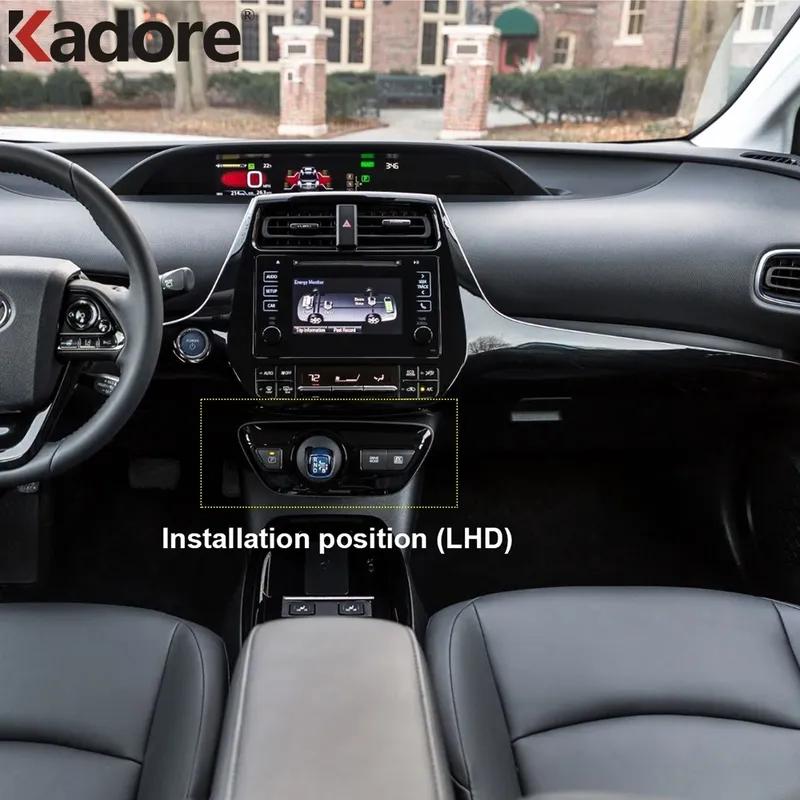 Car Center Console Gear Shift Box Panel Cover Trim For Toyota Prius Hatchback Carbon Fiber Interior Accessories