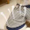 Двухногая одежда для собак с цветовыми блоками Стильный и крутой жилет для кошек Одежда для домашних животных Футболки для собак Использование поводка