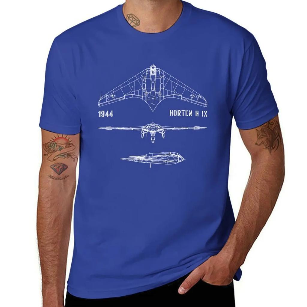 Airplane flying wing Horten H IX T-Shirt funnys cute clothes oversizeds Blouse mens graphic t-shirts pack