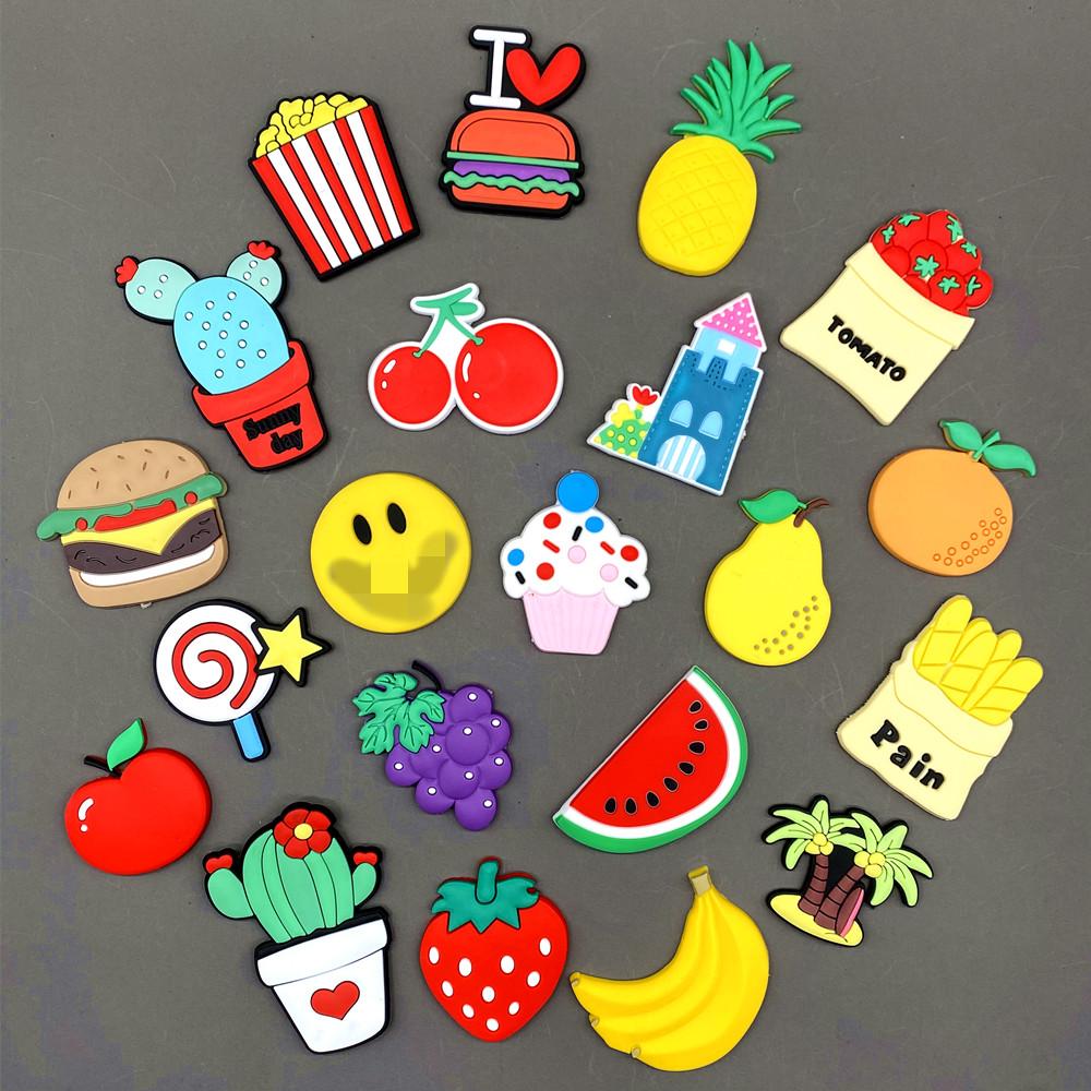 Магниты с имитацией еды для декора холодильника, мультяшный торт с мороженым, милый магнит на холодильник для детей, школьный учебный инструмент