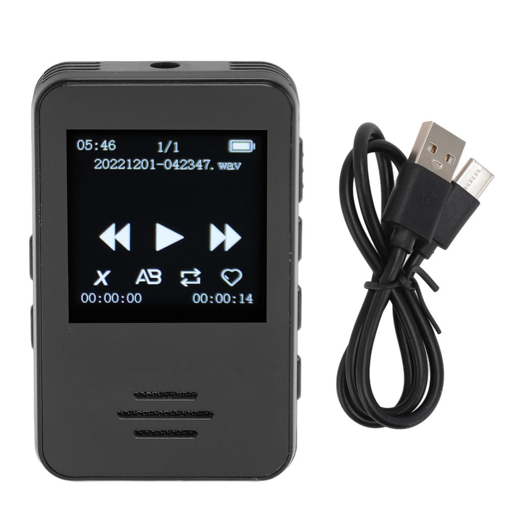 32 ГБ 1,33-дюймовый цифровой диктофон IPS высокой четкости Портативный диктофон Bluetooth5.2 для