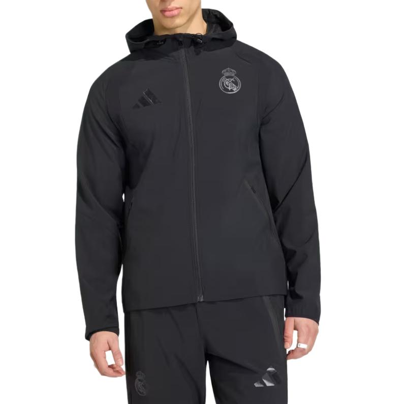 adidas Реал Мадрид Туристическая ветровка для футбола Мужские куртки KC7805