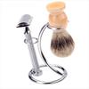 Multifunctional Metal Razor Stand Holder Razor Base Grooming Accessory Art Shaving Brush Stand Mustache Portable