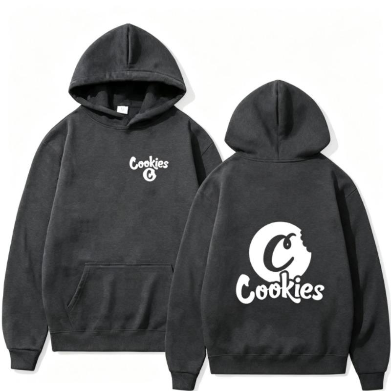 Autumn Men's Women's Hoodies Cookies Letter Printing Unisex Fashion Pullover Long Sleeves Loose Casual Vintage Sweatshirts