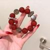 Роскошный Браслет из Красного Агатового Кристалла для Женщин - Элегантные Многоцветные Бусины для Привлечения Богатства