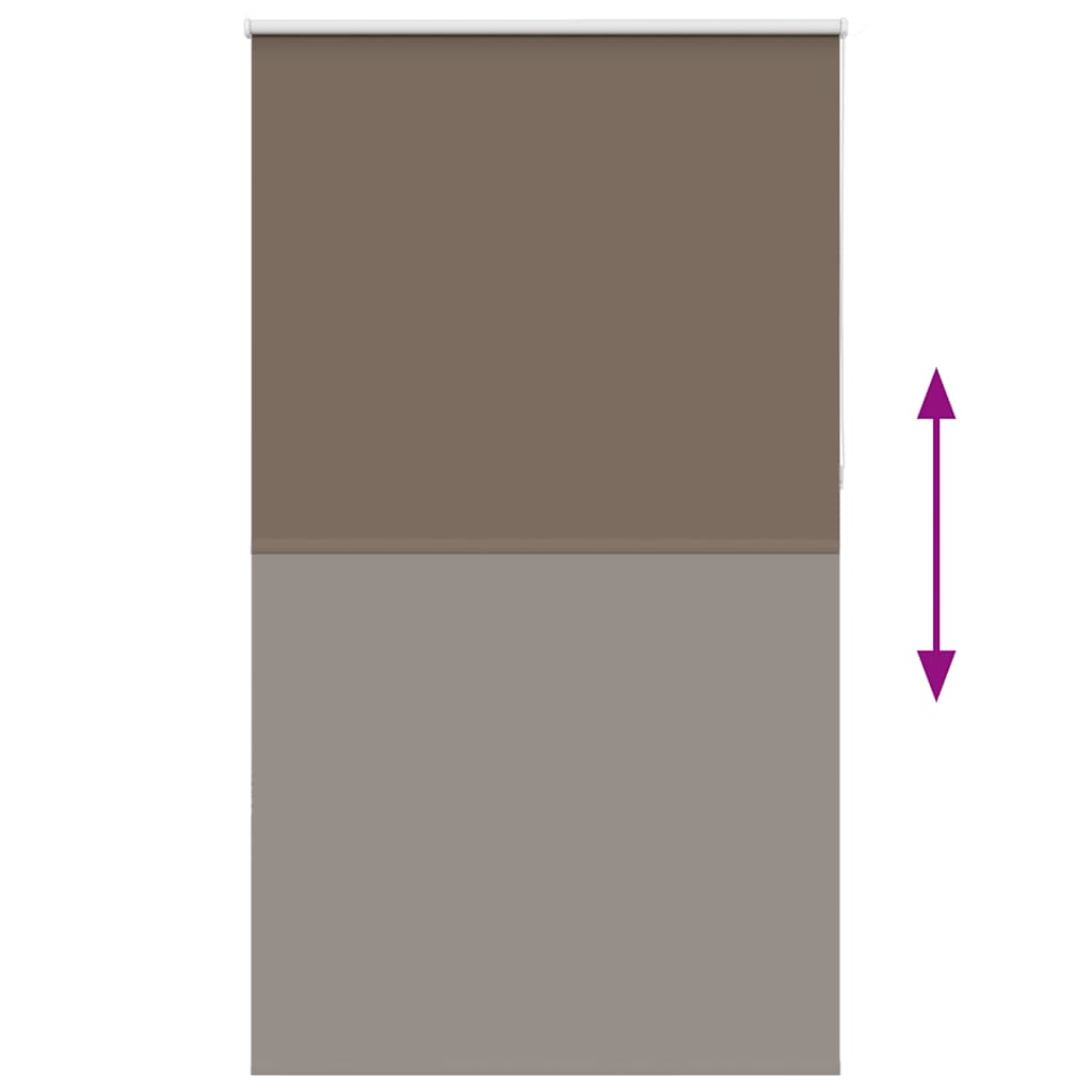 Blackout Roller Blind Coffee Brown 135 x 210 cm Fabric Width 131.6 cm