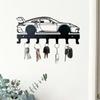 1 Pc Racing Car Style Metal Key Chain - Home Key, Small Accessory, Wall Mounted Storage Rack Wall Decor, Suitable For Home And Holiday Decoration