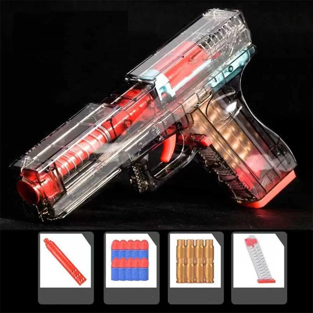 New Glock Shell Ejection Soft Bullet Toy Gun For Boys Girls Shooting Games Christmas Toys