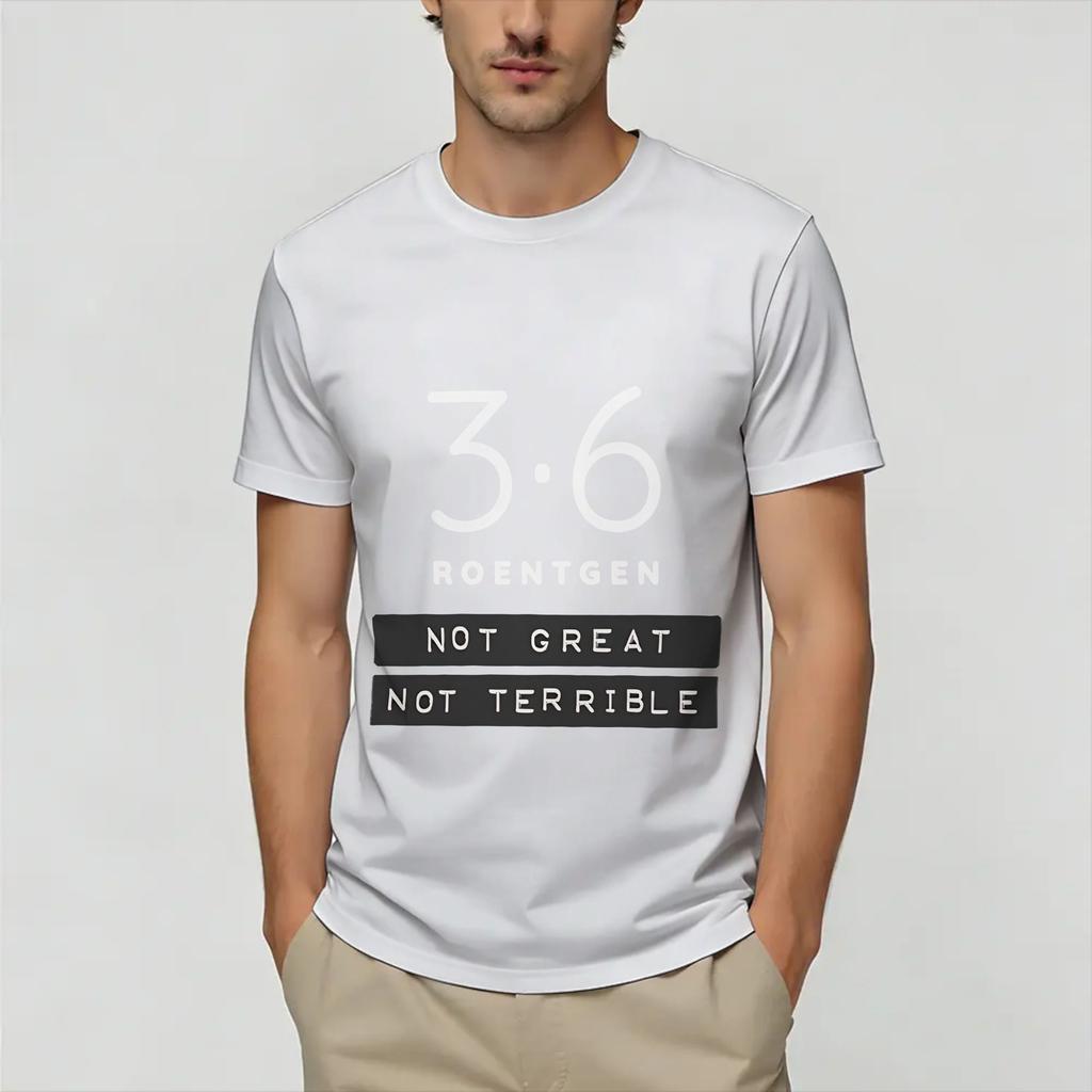 Chernobyl 36 Roentgen Unisexs T Shirts Funny Tees Short Sleeve Round Neck TShirts Cotton Graphic Printed Clothing