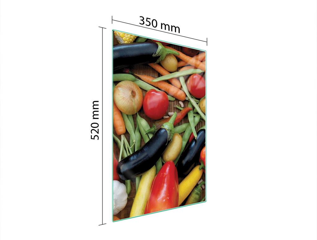 SZKLANA DESKA DO KROJENIA 35x52 WARZYWA