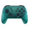 eXtremeRate Switch Pro Controller Faceplate Backplate Clear DIY Replacement Grip Housing Case Cover for Switch Pro Controller Emerald Green Handle, -