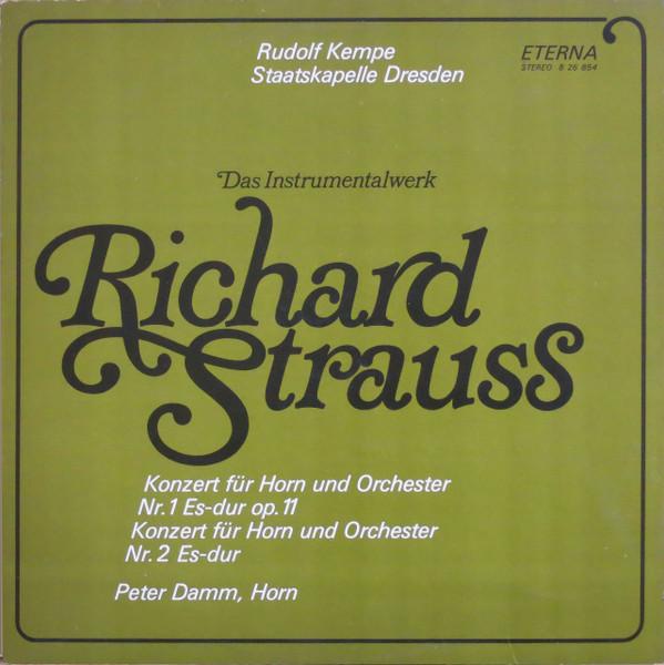 LP Record RICHARD STRAUSS, RUDOLF KEMPE, STAA - Konzert Für Horn Und Orchester Nr. 826854 ETERNA 1976 Germany Classical Used