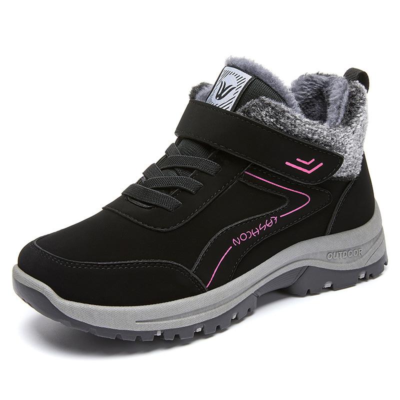 Snow Boots for Women Winter Cotton Shoes New Velvet Thickened Cotton Boots Warm Walking Shoes