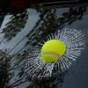 Car Stickers 3D Three-dimensional Stickers Funny Car Sticker Personalized Creative Tennis Window Glass Stickers
