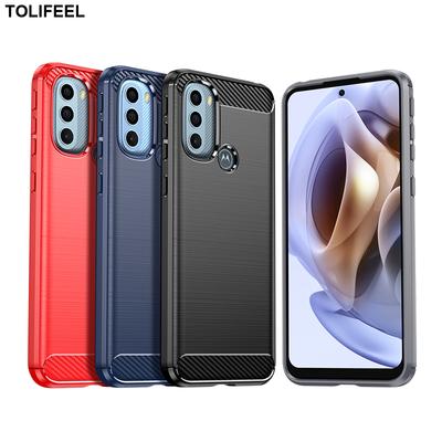 Чехол из углеродного волокна для Motorola Moto Edge 40 E22i Edge Plus X40 Pro G22 G31 G41 G50 G51 G71 G72 5G Мягкая силиконовая противоударная защитная задняя крышка