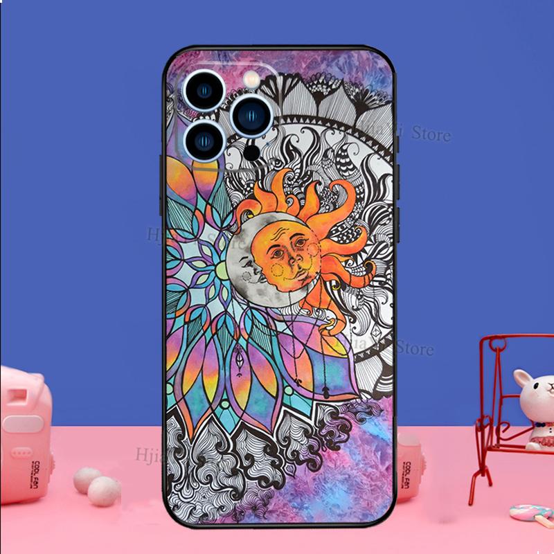 Хиппи Хиппи Психоделический Арт Чехол Для iPhone 16 15 13 11 14 Pro Max 12 Mini Plus XR X XS Max Силиконовый Чехол Для Телефона