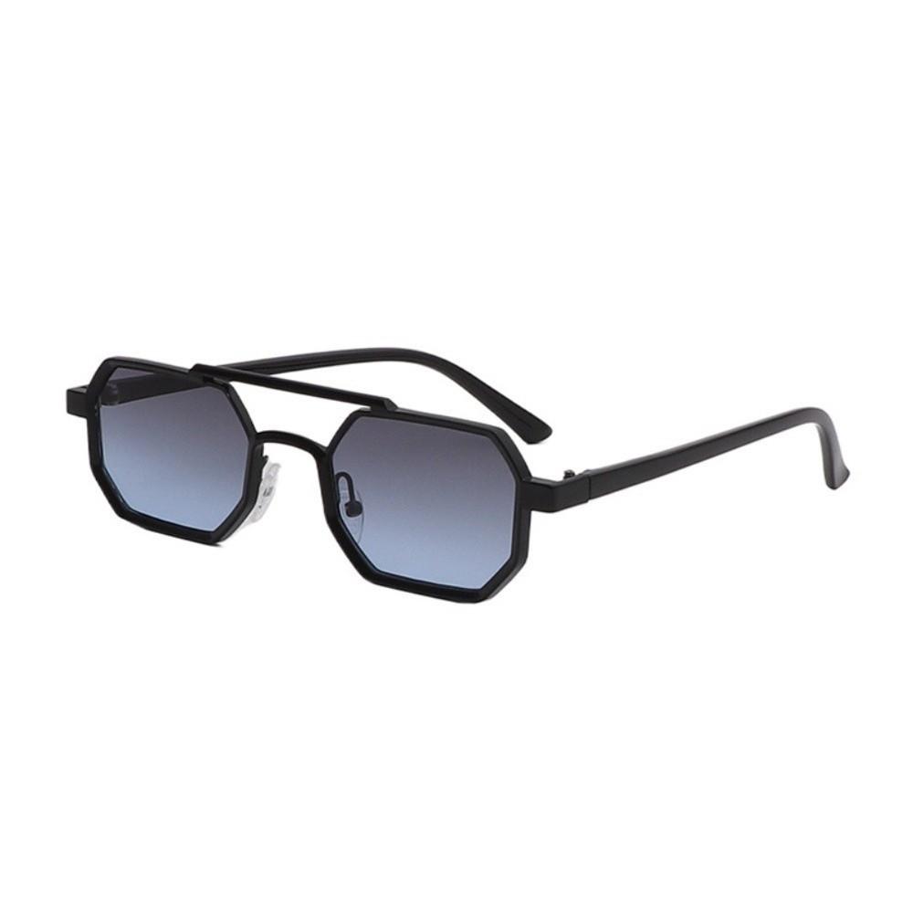 Punk Polygon Sunglasses Large Frame Multicolor Eyewear Fashion Double Beam Sun Glasses  Outdoor
