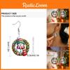 Snowman Acrylic Christmas Earrings With Silver Needle For Seasonal Present Gift