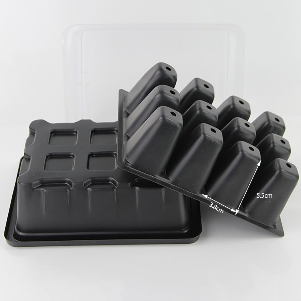 12 Hole Tray Seed Starter Tray with Lid Grow Box Seedling Nursery Tray for Greenhouse Seedling