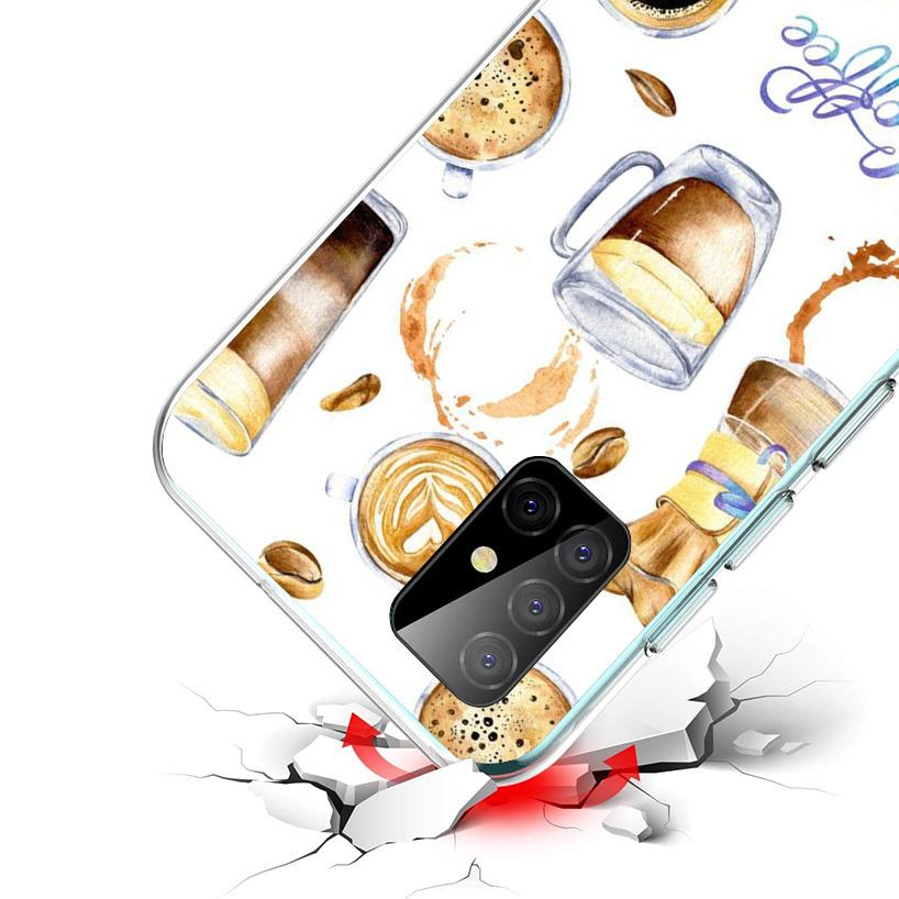 Coffee Wine Cup Cover Phone Case For Samsung Galaxy A12 A22 A32 A52 A72 A02S Phone Case Note 20 Ultra 10 S10 Plus A51 A71 A50S A