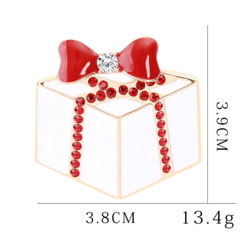 Snowman Santa Rhinestone Badge Fashionable New Year Pins Christmas Brooch Christmas Present