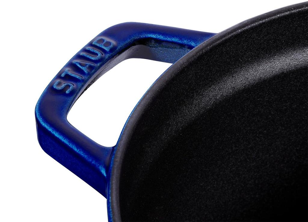 Staub staub Кокот Круглый Гранитный Большой Эмалированная Кастрюля Ручной Литья Совместимая с IH Японский Круглый Кокот "Pico 30см" [Авторизованный Продукт] 40510-286