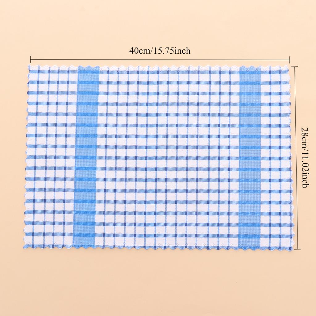 6 шт./12 шт. Современные кухонные полотенца с принтом в клетку, губки для мытья посуды, кухонные полотенца, супермягкие с высокой впитываемостью