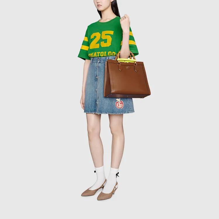 GUCCI Denim Dress Women's Light Blue (Unisex) Denim Short Skirts 663894 XDBP2 4452