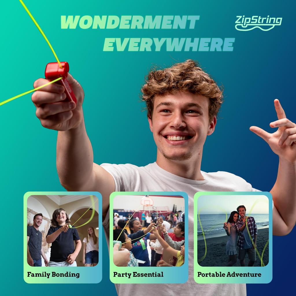 Упаковка коробки ZipString Blue Rope Launcher ZipString Подлинный продукт