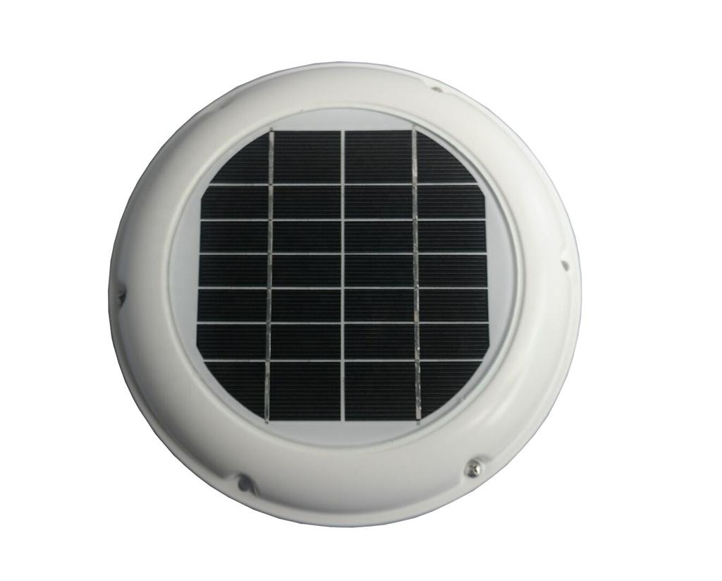 2.5W Solar Roof Vent Fan Max 60 CFM Solar Ventilator for Boat RV Tent Portable Home Toilet Reduce Excess Heat Moisture