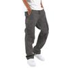 Autumn and Winter Men's Straight-Fit Drawstring with Multiple Pockets Stretch Cargo Pant