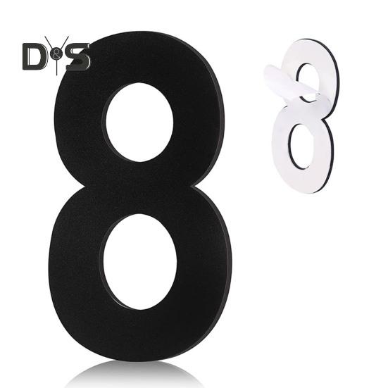 House Door Number Punch Free Self-adhesive Rustproof Corrosion Resistant Easy Installation Garden Door Address Number