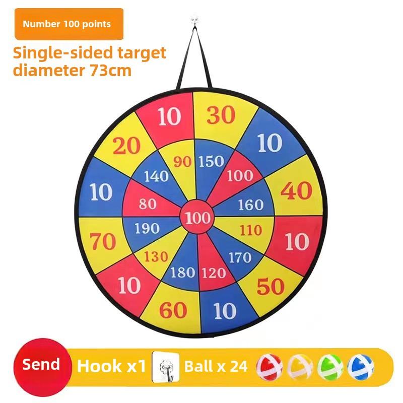 Kids Sticky Ball Target Set Indoor Outdoor Safe Dart Board Game Family Interactive Throwing Game with Balls and Hooks