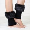 Autumn and Winter Short Flip Over Plush Warm Socks Cover for Spicy Girls JK Style Knitted Leg and Foot Protectors Cover Women's Stockings