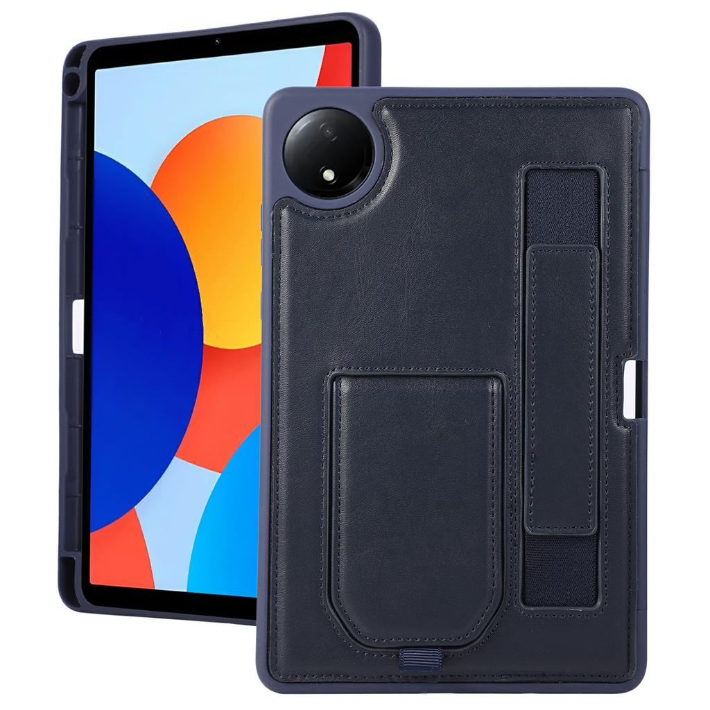 Чехол для Xiaomi Redmi Pad SE 4G 8,7 дюйма с подставкой, чехол-обложка из ПУ + ТПУ для планшета с ремешком на запястье / слотом для стилуса