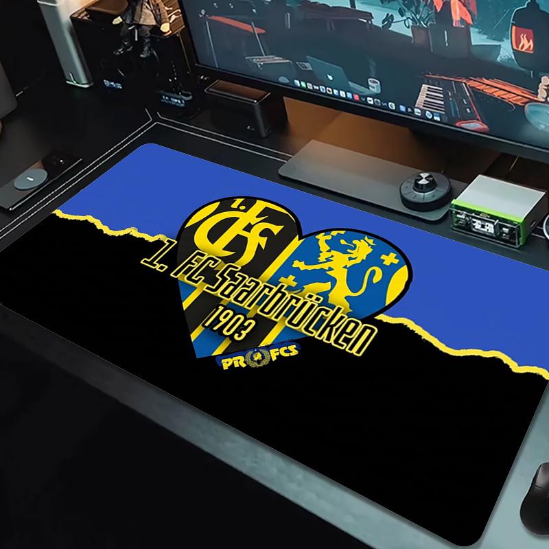 1. FC Saarbrücken Mouse Pad Large Gaming Table Cushion Non-slip Laptop Tablet Big Mousepad XXL Mat Mini PC Playmat With Lock edge_xia