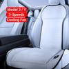 Для Tesla Model 3 Y охлаждающая автомобильная вентиляционная подушка для сиденья с массажем, 3 скоростным вентилятором 12 В, впитывающим пот, летний чехол для сиденья автомобиля, коврик