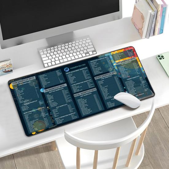 40x90 см большой компьютерный коврик для мыши портативный водонепроницаемый офисный Power Point Excel Word сочетания клавиш настольный коврик нескользящий настольный коврик для мыши аксессуары для ПК