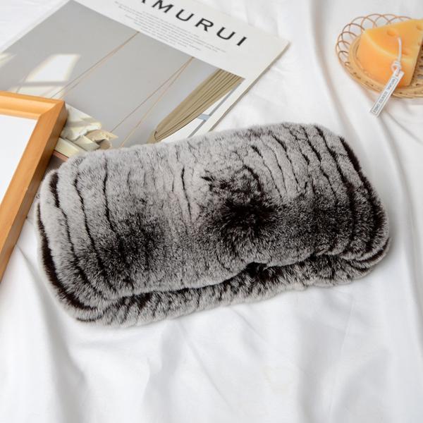 Ew зимний уличный женский шарф из натурального меха кролика рекса, шарфы из натурального густого меха, российские теплые повязки на голову из 100% натурального меха кролика рекса