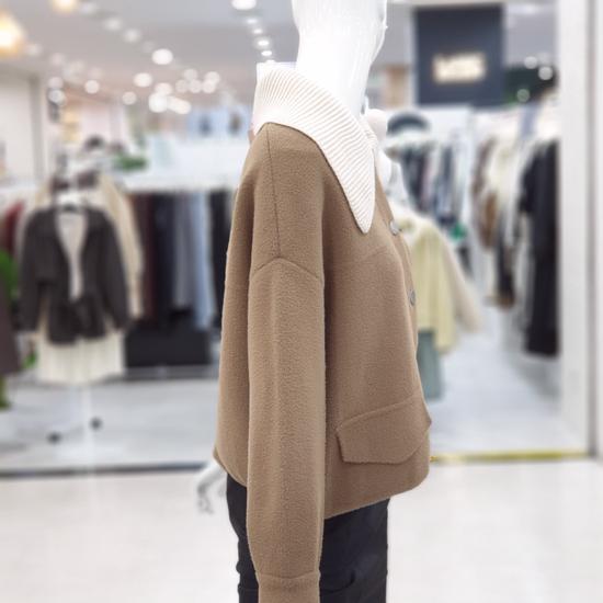 ABFZ Simple Collar Point Jacket Cardigan