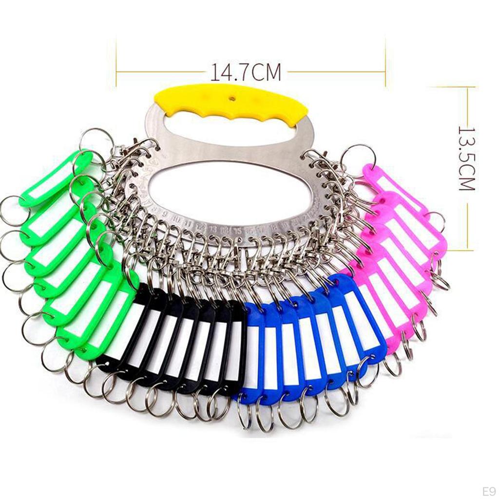Compact Key Holder with Handle And Label Tags for Easy Organization