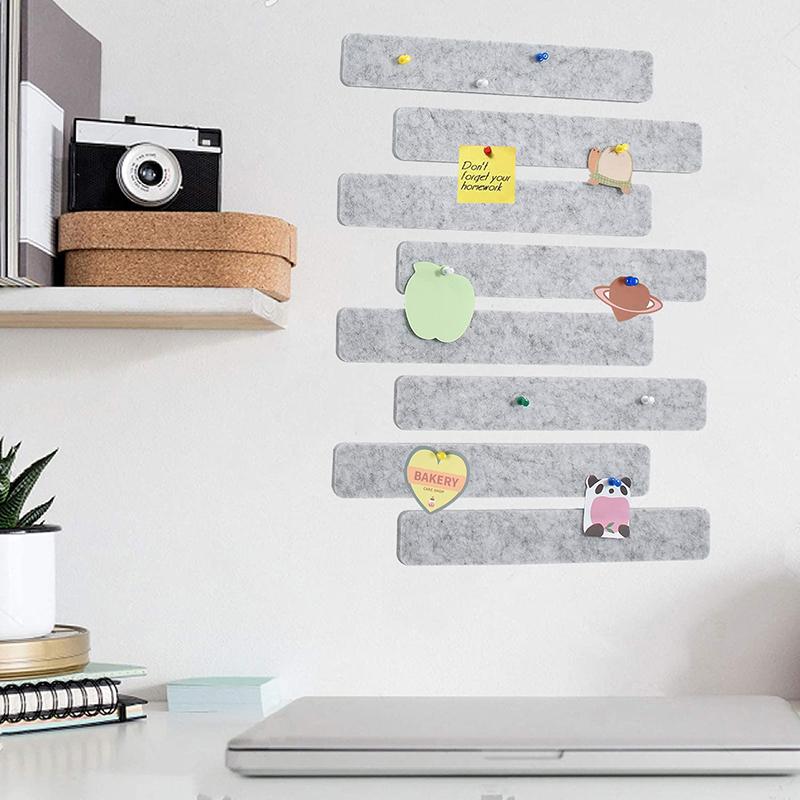 Display Cork Pictures Notice Tack Self Memo Bulletin Pin Message Strip Board Felt Wall Strips