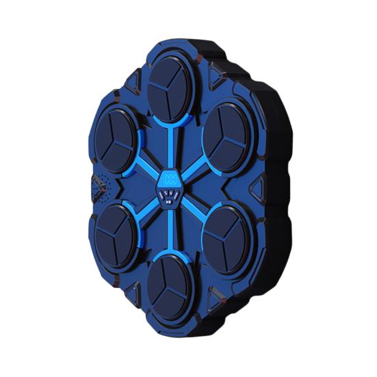 Музыкальный боксерский тренажер с перчатками, настенная боксерская мишень, совместимая с Bluetooth, со светодиодной подсветкой, 9 регулируемых скоростей, электронный боксерский тренажер, подушка для отработки ударов