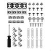 57Pcs Hockey Helmet Repair Kit Replacement Parts Sturdy Equipment Football Hardware