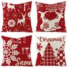 Christmas Themed Pillowcases Car Accessories Office Santa Claus Living Room Sofa Home Pillowcases