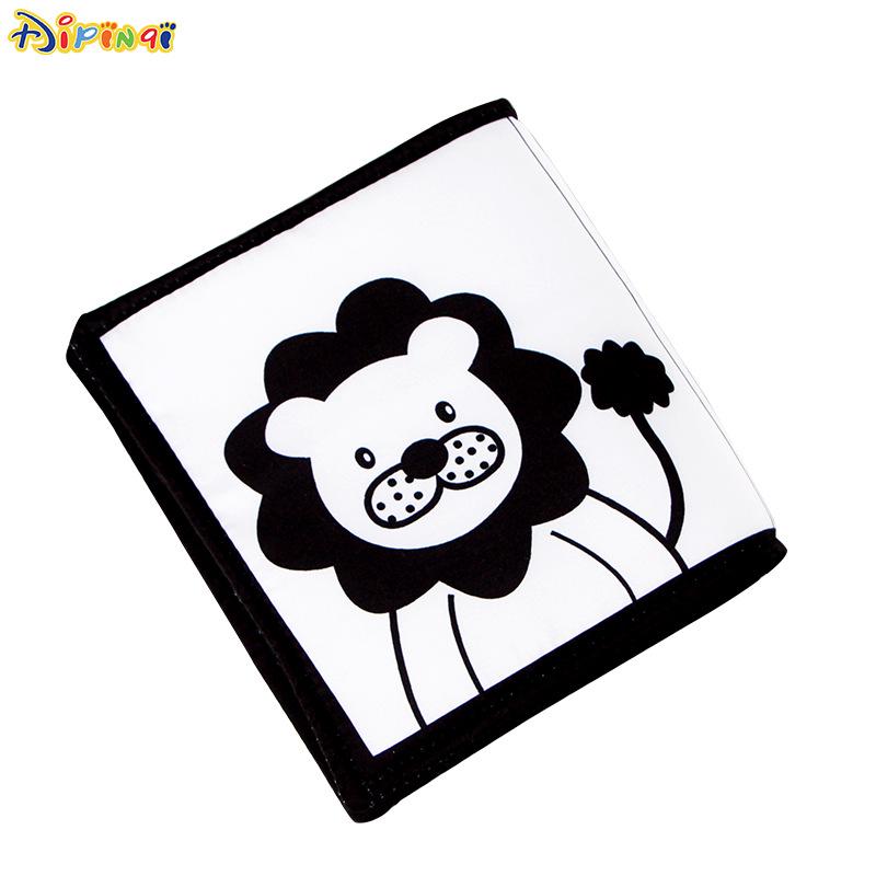Black & White Ladybug Crib Bumper and Cloth Book for Infant Early Education