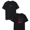 2026 New Black Crew Neck T‑shirt Front And Back Abstract Curved Symbol Graphic Unisex Cotton Short Sleeve Tee