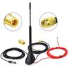 Active DAB/DAB Antenna Digital Radio FM/AM Estate Roof Antenna With SMB/SMA Plug DIN Adaptor Car Radio Vehicle Splitter Amplifi